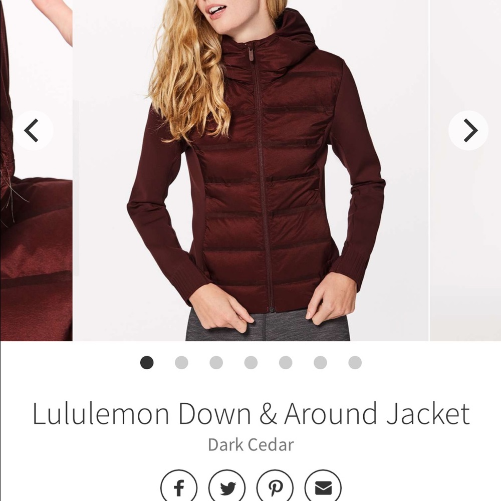 NWT. Lululemon Down & Around Jacket size 12